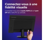 Ecran PC Lenovo LEGION R27qe 27'' QHD IPS 0.5MS MPRT 180HZ 450NITS REGLABLE HAUTEUR, INCLINABLE (TILT, SWIVEL, LIFT,PIVOT)
