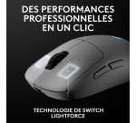 Souris Logitech G PRO 2 LIGHTSPEED pour droitier ou gaucher