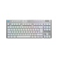 Clavier Logitech sans fil ultra-plat G915 X LIGHTSPEED TKL, GL Brown Tactile - PC/Mac - Blanc