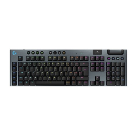 Clavier Logitech gaming sans fil ultra-plat G915 X LIGHTSPEED, switchs GL Brown Tactile - PC/Mac - Noir