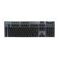 Clavier Logitech gaming sans fil ultra-plat G915 X LIGHTSPEED, switchs GL Brown Tactile - PC/Mac - Noir