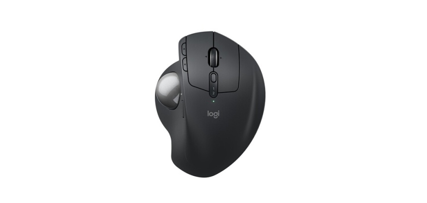 Souris Logitech MX Ergo S trackball sans fil avancée, ergonomique, rechargeable USB-C