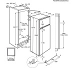 Réfrigérateur congélateur en haut Electrolux ETS5LE16S - Encastrable 158 cm