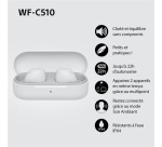 Ecouteurs Sony bluetooth sans fil WF-C510 - Blanc