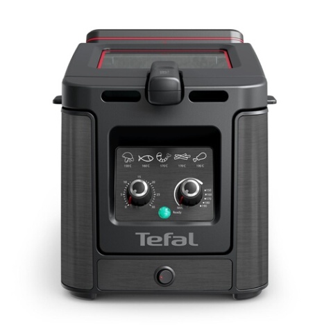 Friteuse classique Tefal Clear Duo Friteuse, Moins de fumee et d'odeurs, Noir, FR600810