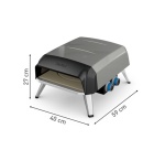 Four à pizza Tefal Gaz - Pizza Pronto - Pierre rotative a 360 - JM412010