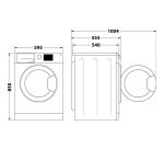Lave-linge séchant Indesit BDE86435BKVFR