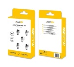 Accessoire TV vidéo Accsup KIT 5 ADAPTATEURS COAXIAL TV