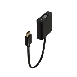 Accessoire TV vidéo Accsup ADAPTATEUR HDMI MALE VERS VGA FEMELLE 20 CM NOIR