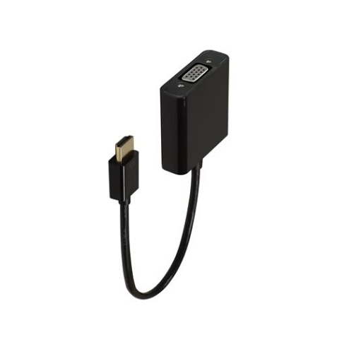 Accessoire TV vidéo Accsup ADAPTATEUR HDMI MALE VERS VGA FEMELLE 20 CM NOIR