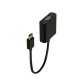 Accessoire TV vidéo Accsup ADAPTATEUR HDMI MALE VERS VGA FEMELLE 20 CM NOIR