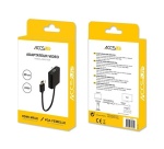 Accessoire TV vidéo Accsup ADAPTATEUR HDMI MALE VERS VGA FEMELLE 20 CM NOIR