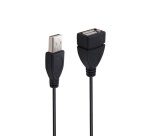 Cables USB Accsup RALLONGE USB-A MALE VERS USB- A FEMELLE 1,8M NOIRE