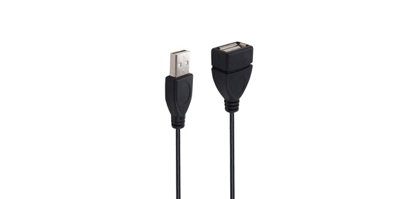 Cables USB Accsup RALLONGE USB-A MALE VERS USB- A FEMELLE 1,8M NOIRE