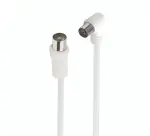 Accessoire TV vidéo Accsup CABLE ANTENNE COAXIAL COUDE 2M BLANC