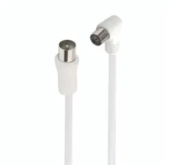 Accessoire TV vidéo Accsup CABLE ANTENNE COAXIAL COUDE 2M BLANC