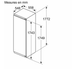 Réfrigérateur 1 porte Neff KI1812FE0 - Encastrable 177cm