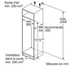 Réfrigérateur 1 porte Neff KI1812FE0 - Encastrable 177cm