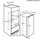 Réfrigérateur 1 porte Aeg OSF5O121DF - Encastrable 122cm