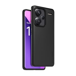 Coque et étui téléphone mobile Made For Xiaomi Coque arriere semi-rigide noir pour Redmi Note 13 Pro Plus 5G