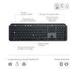 Clavier Logitech MX Keys S Plus - Clavier Sans Fil Performant avec Repose Poignet