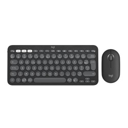 Ensemble clavier et souris Logitech Pebble 2 Combo, clavier et souris sans fil - Graphite