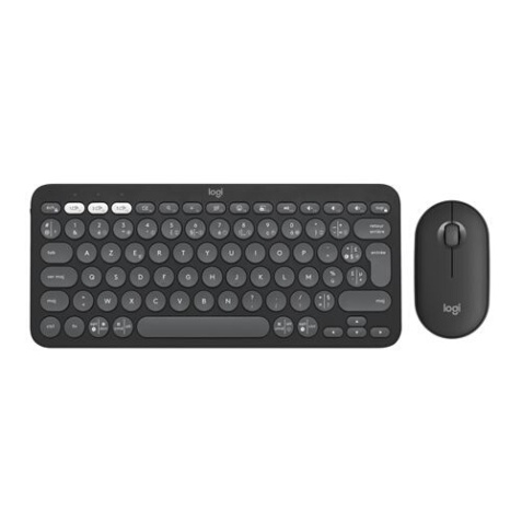 Ensemble clavier et souris Logitech Pebble 2 Combo, clavier et souris sans fil - Graphite