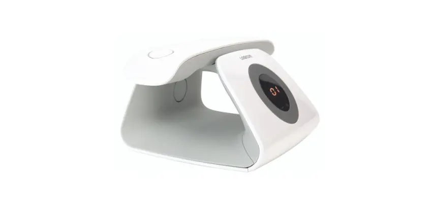 Téléphone sans fil Logicom Telephone fixe design retro repondeur Blanc