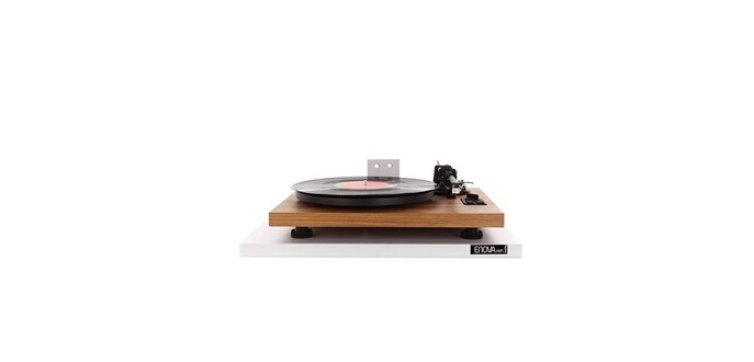 Accessoire platine vinyle Enova Hifi Etagere Bois pour platine Turnwall Blanc