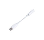 Câble téléphone portable Bbc Adaptateur Jack 3,5mm vers Lightning Blanc