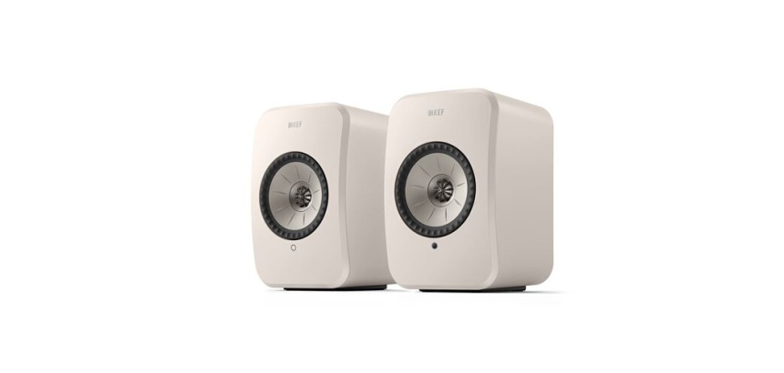 Enceinte connectée Hifi Kef LSX 2 LT Blanc Galet vendues par paire