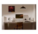 Enceinte connectée Hifi Kef LSX 2 LT Blanc Galet vendues par paire