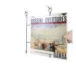 Accessoire platine vinyle Enova Hifi Lot de 2 crochets + 5 supports muraux pour disques vinyle VWM 5