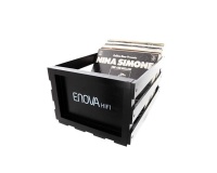 Accessoire platine vinyle Enova Hifi Caisse de stockage pour jusqu''a 120 disques vinyle VBS 120 BL noir