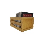 Accessoire platine vinyle Enova Hifi Caisse de stockage pour jusqu''a 120 disques vinyle VBS 120 WD bois