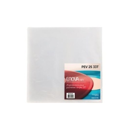 Accessoire platine vinyle Enova Hifi Lot de 25 pochettes pour disques vinyle 33 tours PEV 25 33T