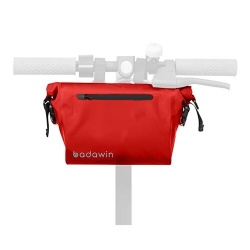 Porte bagage, sacoche, panier vélo Badawin SACOCHE DE GUIDON ROUGE
