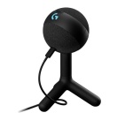 Microphone Logitech G Yeti Orb gaming RVB à condensateur avec LIGHTSYNC pour PC/Mac - Noir