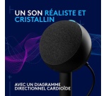 Microphone Logitech G Yeti Orb gaming RVB à condensateur avec LIGHTSYNC pour PC/Mac - Noir
