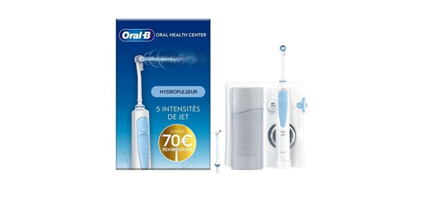 Brosse à dents électrique Oral B Jet Dentaire Oxyjet + 2 canules BLANC