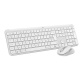 Ensemble clavier et souris Logitech Sans fil MK950 Signature Slim, design élégant, saisie et clic discrets - Blanc casse