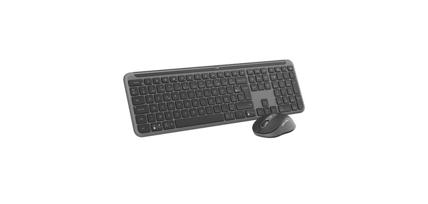 Ensemble clavier et souris Logitech sans fil MK950 Signature Slim, design elegant, saisie et clic discrets - Graphite