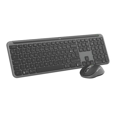 Ensemble clavier et souris Logitech sans fil MK950 Signature Slim, design elegant, saisie et clic discrets - Graphite