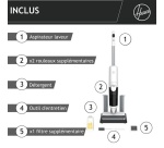 Aspirateur laveur Hoover ASPIRATEUR LAVEUR SEC ET HUMIDE AVEC DOUBLE ROULEAUX