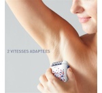 Epilateur électrique Calor Skin Spirit Système de massage EP2904C0 BLANC BLEU