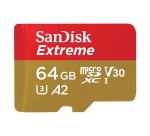 Carte mémoire micro SD Sandisk Carte Extreme microSDXC 64GB for Action Cams 170MB/s