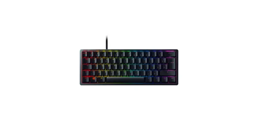 Clavier Razer Huntsman Mini - Clavier de jeu format 60?% - avec switch optique Razer (red) - Construction en aluminium - Câble Type-C amovible