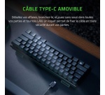 Clavier Razer Huntsman Mini - Clavier de jeu format 60?% - avec switch optique Razer (red) - Construction en aluminium - Câble Type-C amovible