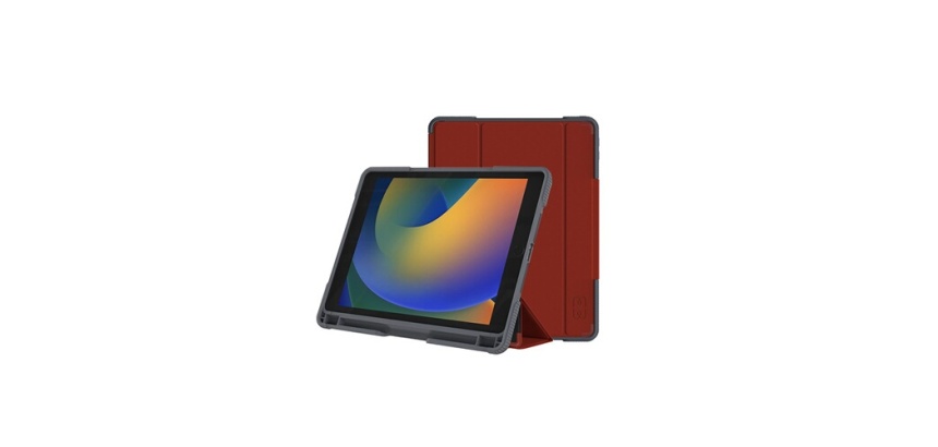 Housse Tablette Mw Folio Academy iPad 10.2 (2019/20/21 - 7/8/9th gen) Rouge