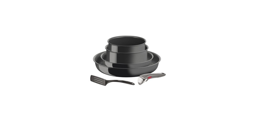 Batterie de cuisine Tefal Lot 6 pieces, Ingenio Renew, Ceramique, Induction, L2609602